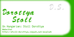 dorottya stoll business card